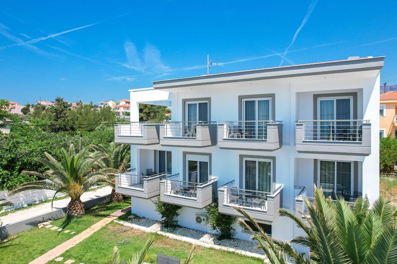 Upper and first floor balconies